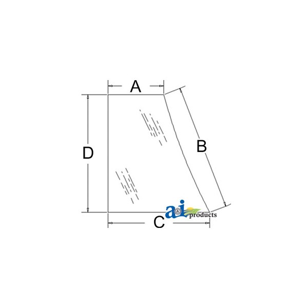 Glass, Door; Lower (LH) 38.2" x24.2" x6.2"